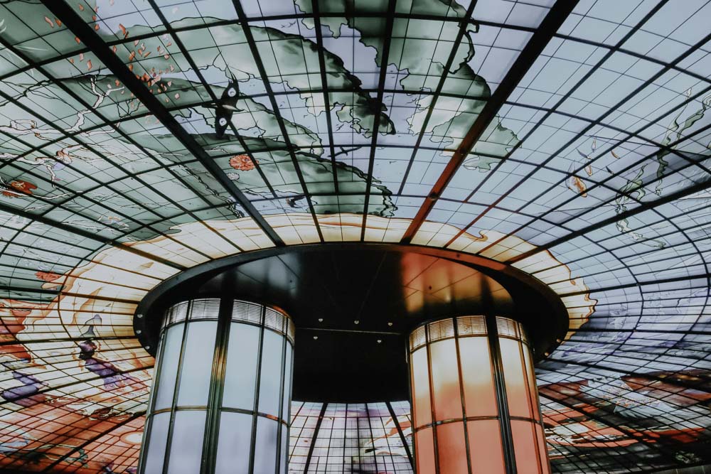 Dome of Light in der Formosa Boulevard Station in Kaohsiung Taiwan