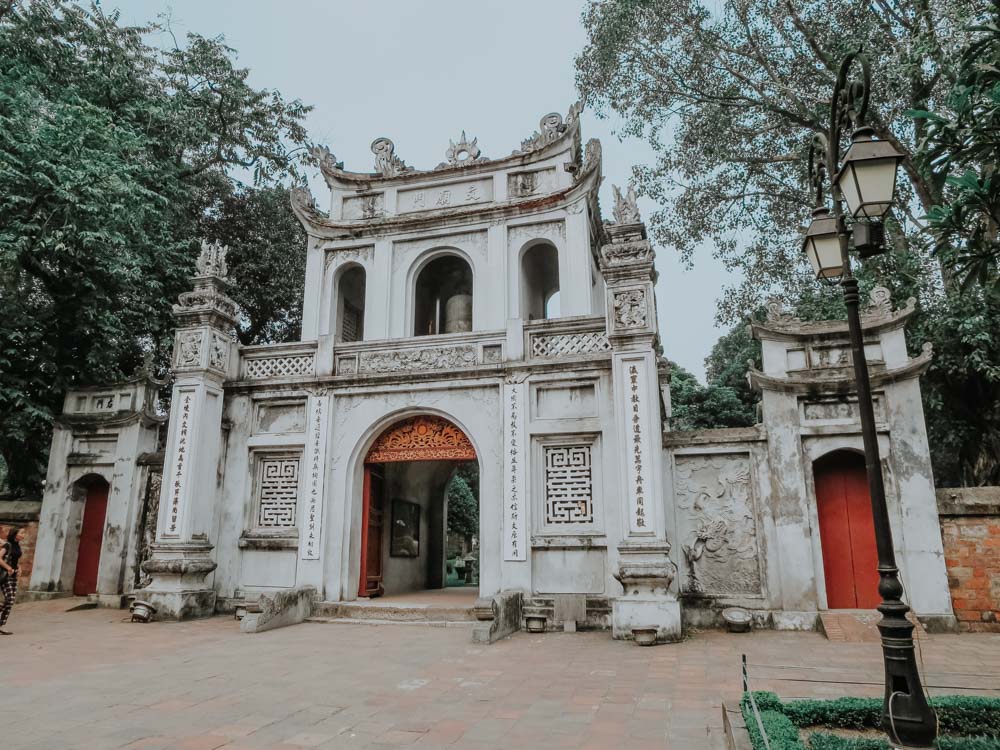 Temple of Literature Entrance Gate in Hanoi