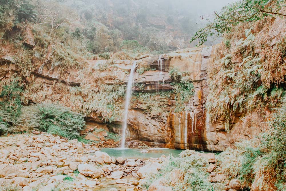 Green Dragon Waterfall in Taiwan