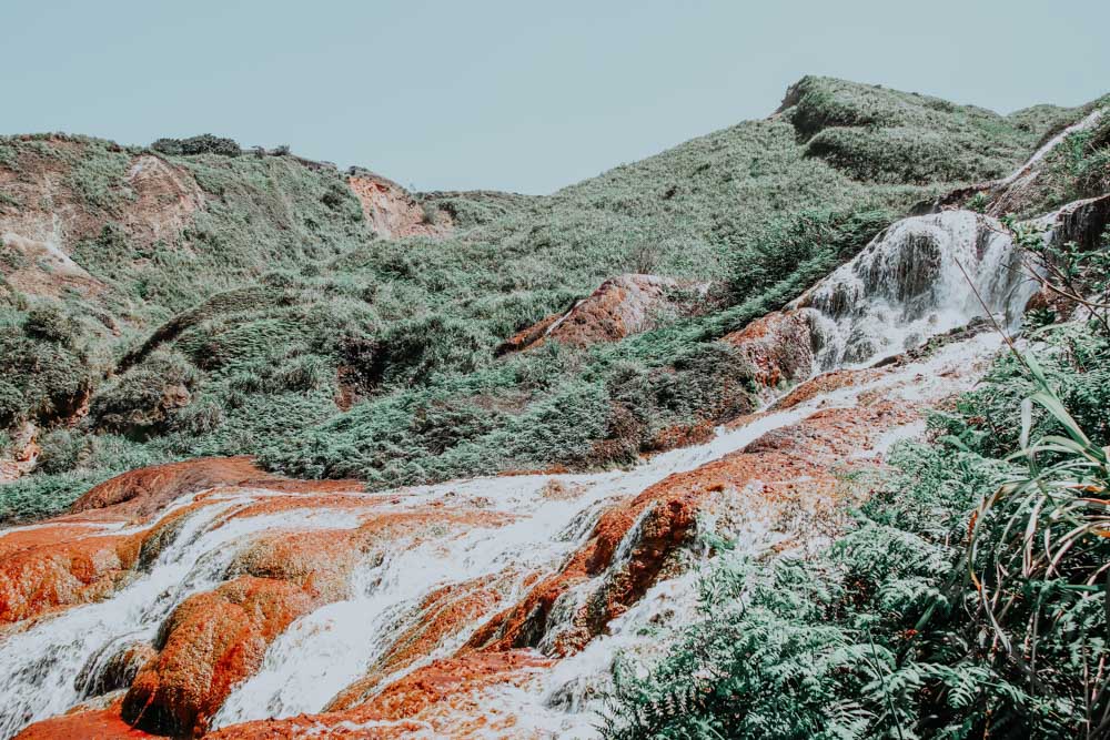 Golden Waterfall in Taiwan