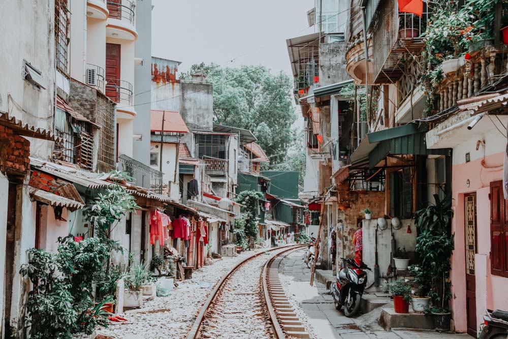 Einer der genialsten Plätze in Hanoi - die Hanoi Train Street