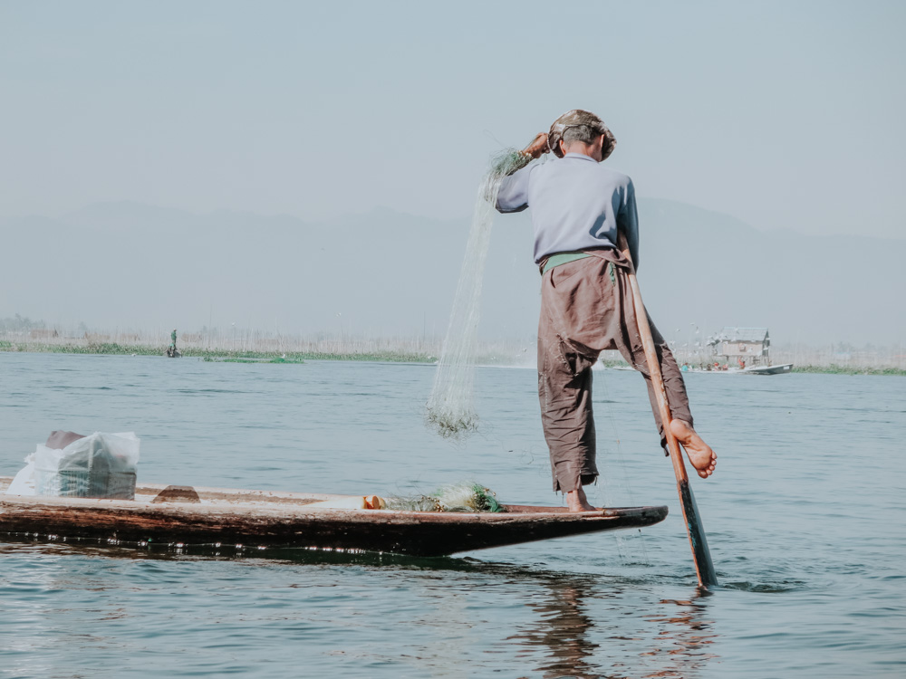 Must sees in Myanmar: Fischer am Inle Lake