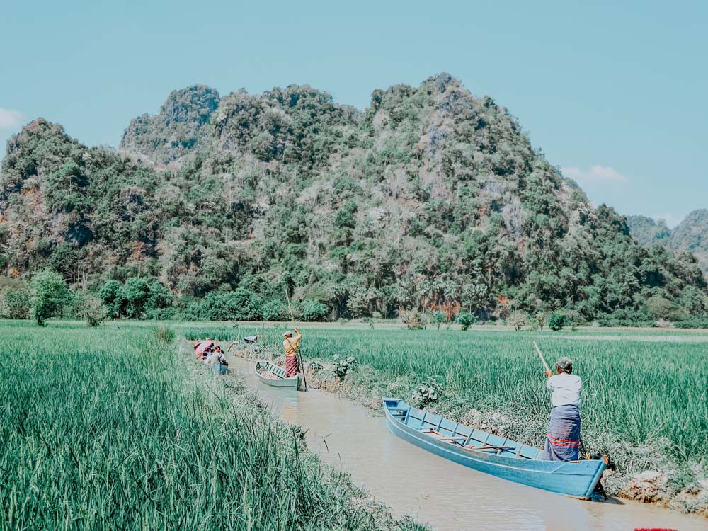 Must sees in Myanmar: Kanal bei der Saddar-Höhle