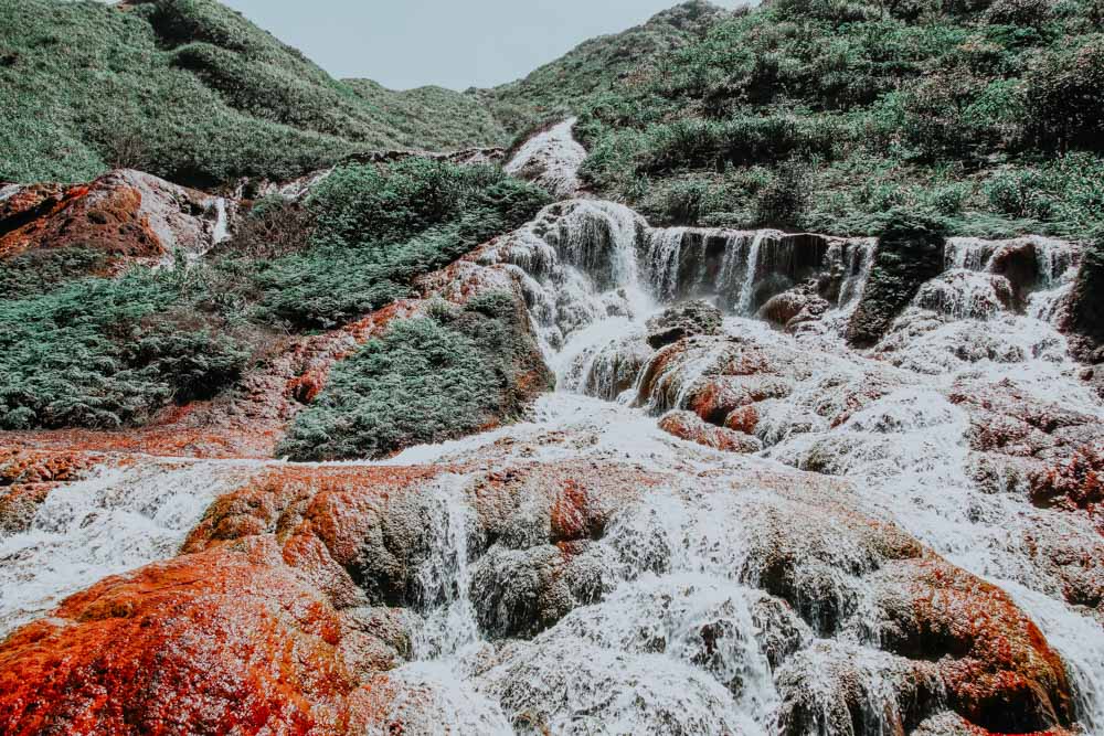 Golden Waterfall in Taiwan