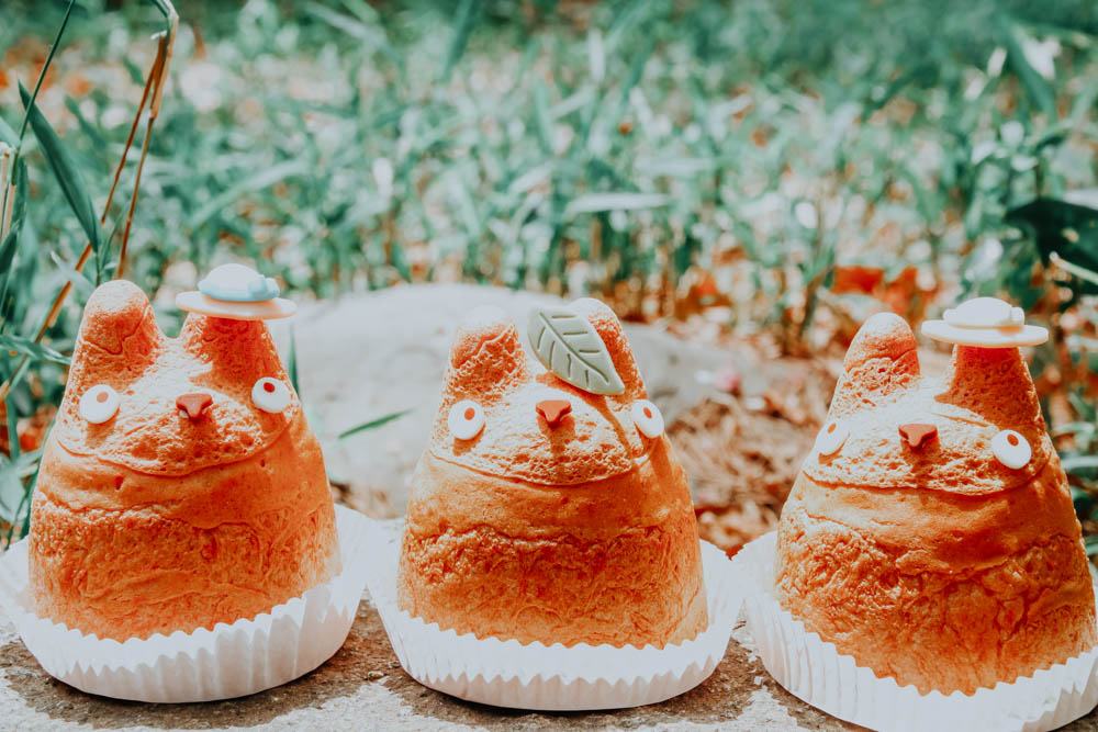 Japanische Produkte: Totoro Cream Puffs aus der Shiro Higes Cream Puff Factory in Tokio