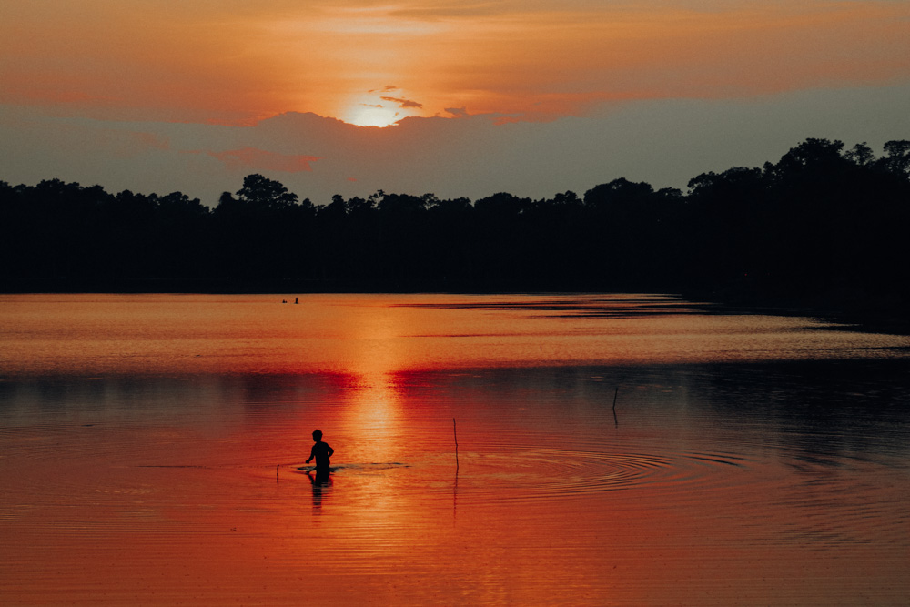 Sunset at Srah Srang