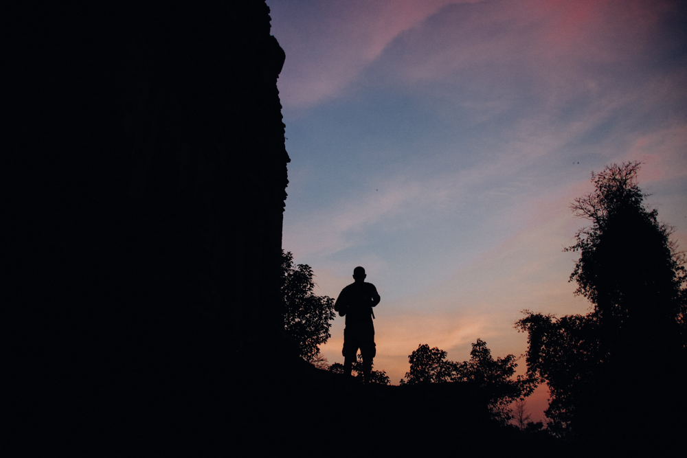 Sunset at Baksei Chamkrong