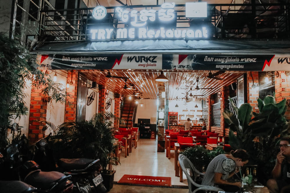 Wo essen und schlafen in Siem Reap Kambodscha: Try Me Restaurant