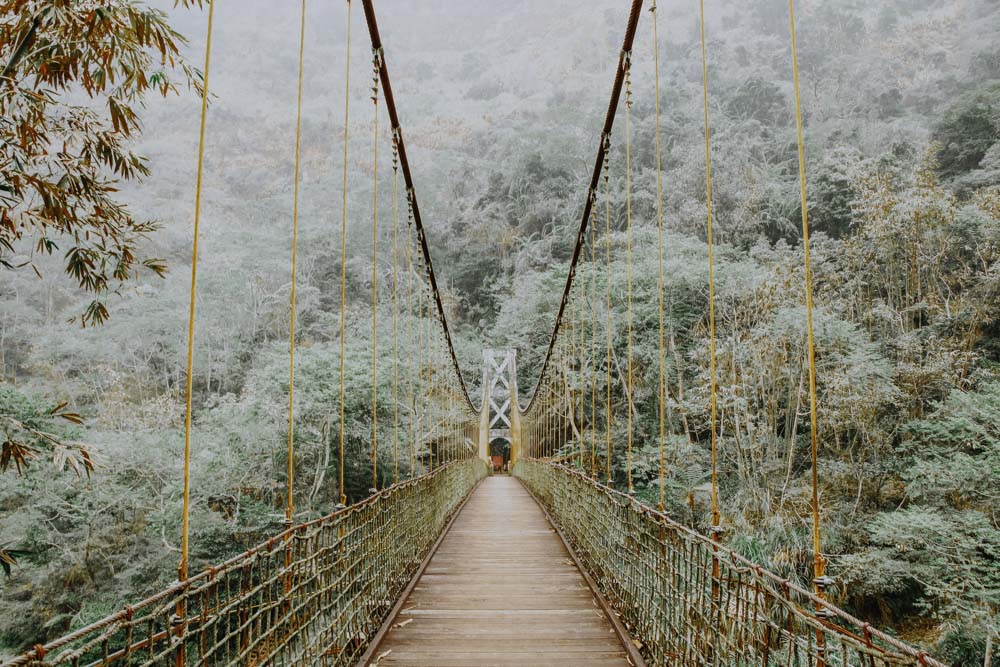 Hiking in Taiwan Zushan Sky Ladder and Green Dragon Waterfall Trail