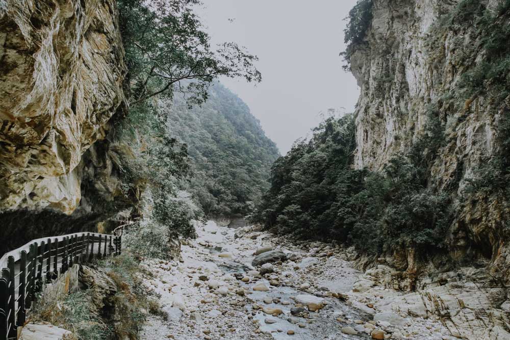 Shakadang Trail in der Taroko Schlucht in Taiwan