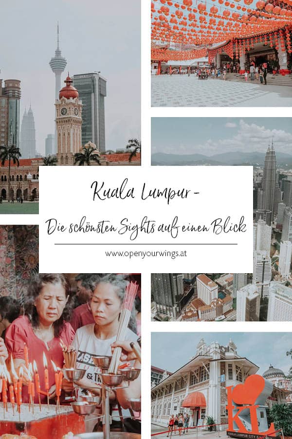 Pin it! Kuala Lumpur - Die schönsten Sehenswürdigkeiten auf einen Blick