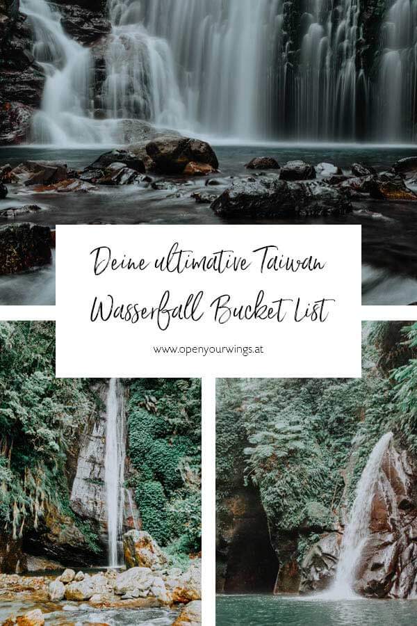 Pin it! Taiwan Wasserfall Bucket List