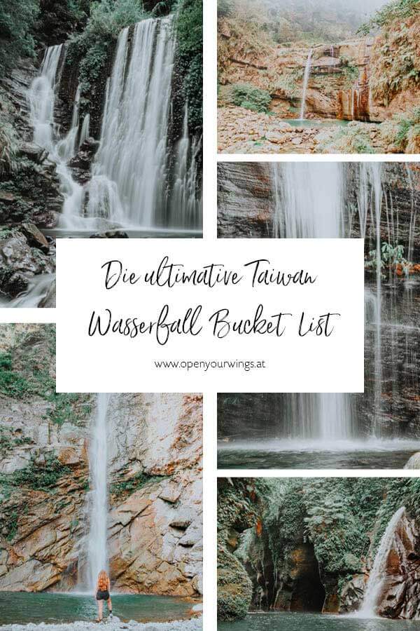 Pin it! Taiwan Wasserfall Bucket List