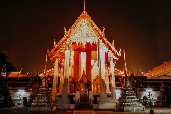 Bangkok - Wat Pho bei Nacht