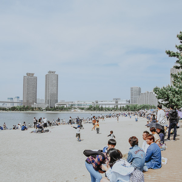 Odaiba Beach Tokio - Japan - Off the beaten Track - Open your Wings